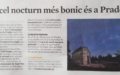 El cel nocturn més bonic és a Prades, La Vanguardia