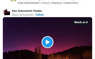 EL PUNT AVUI: Una aurora boreal es deixa veure al cel de Catalunya